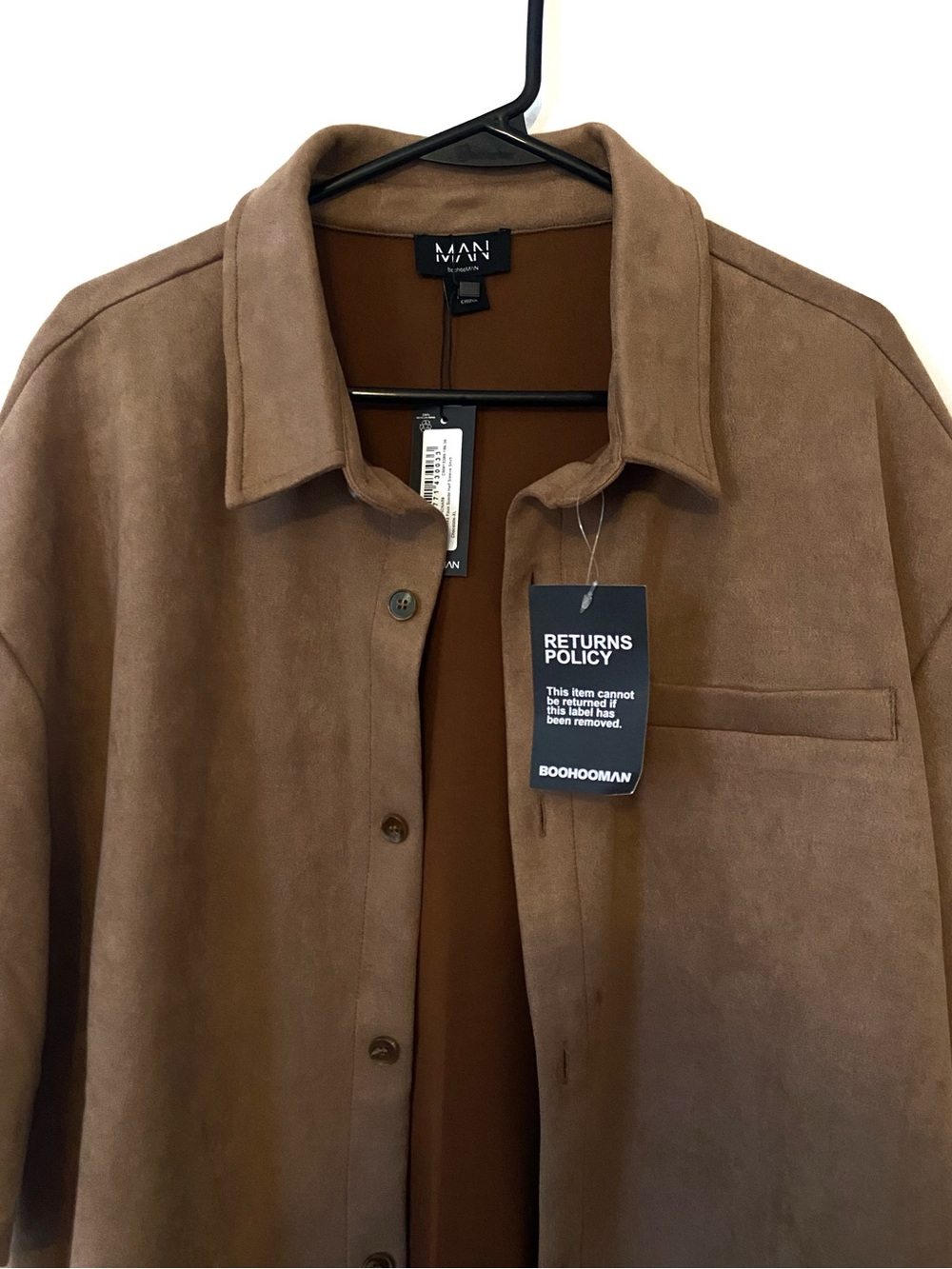 NWT boohoo Man Button Up Shirt XL - Picture 2 of 5